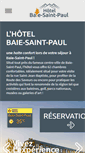 Mobile Screenshot of hotelbaiestpaul.com